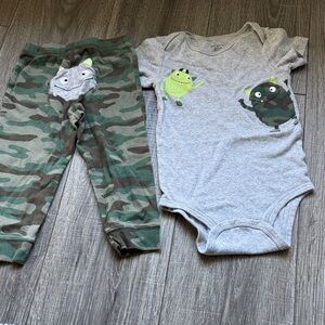 Carter's Gray Knit Fabric